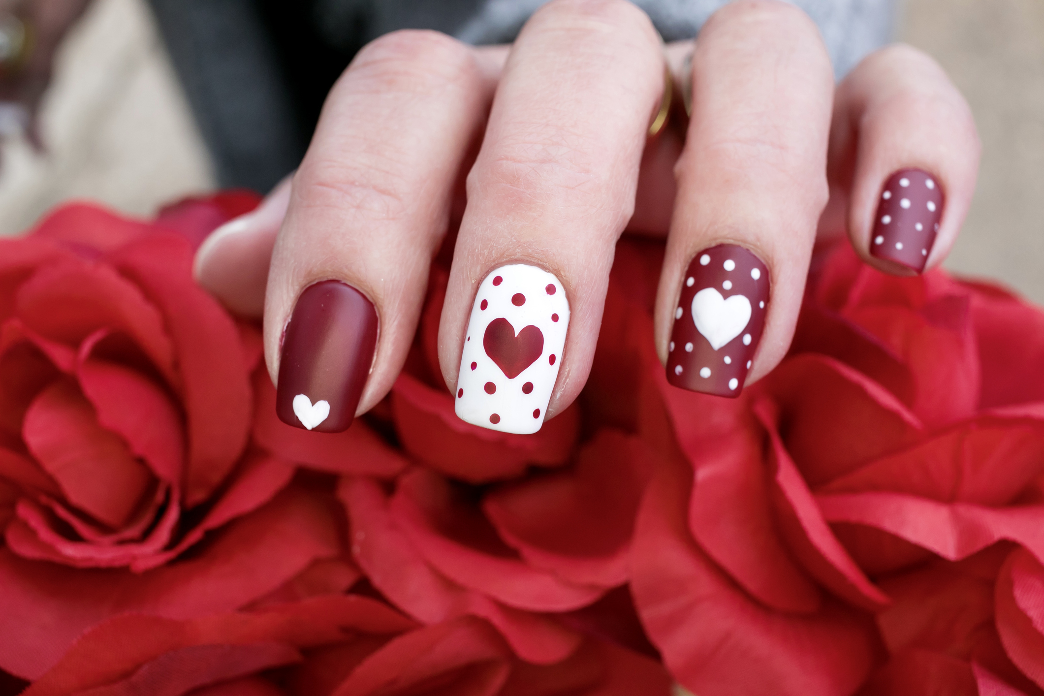 Valentines Day Nail Art Design